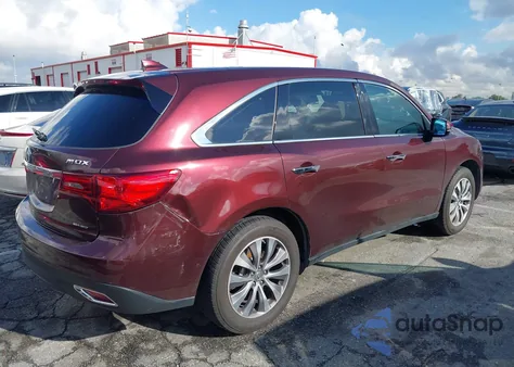 2014 Acura Mdx Technology Package из США, поврежденный, VIN 5FRYD4H42EB016584
